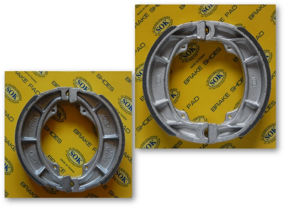 ZAPATAS DE FRENO DELANTERAS Y TRASERAS PARA SUZUKI TM 250 1972-1975 TM250 Foto 1 de 1