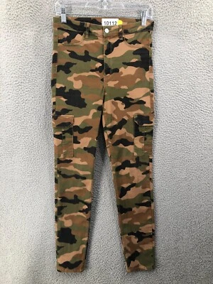 Pantalones Camuflados Carga Divided By H&M Para Mujer Talla 8 Aire Libre Senderismo Beige Caqui 10112 Foto 1 de 4