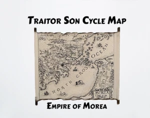 Traitor Son Cycle Map, Empire of Morea Map, The Red Knight Map Fell Sword Map - Picture 1 of 4