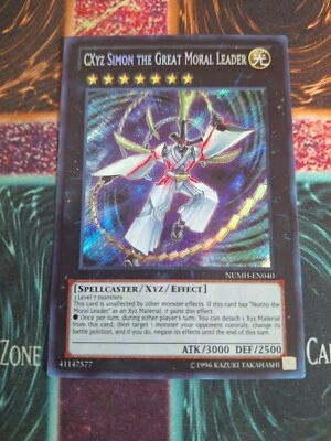 Yu-Gi-Oh! CXyz Simon the Great Moral Leader NUMH-EN040 Secret Rare Unlimited NM - Image 1 of 4