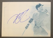 Dustin PEDROIA 2015 Topps Tribute Cyan Printing Plate ON CARD AUTO #TA-DP 1/1
