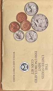 Kursmünzensatz USA 1990 Stempelglanz im Originalumschlag P D Mint Set - Bild 1 von 3
