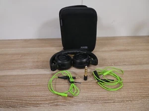 AKG Q460 QUINCY JONES LINE ON EAR FOLDABLE COMPACT TRAVEL BLACK HEADPHONES - Picture 1 of 6