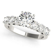 1.45CTW Lab-Grown Diamond 18K White Gold Classic Engagement Ring