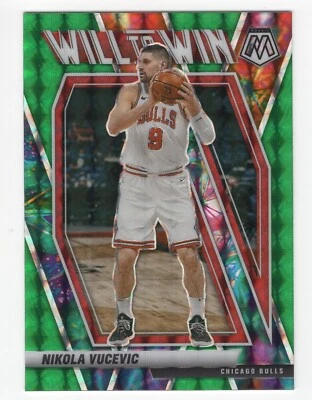 NIKOLA VUCEVIC 2020-21 PANINI MOSAIC BASKETBALL GREEN REACTIVE PRIZM WILL TO WIN - Image 1 of 2