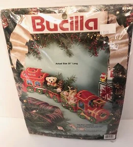 Bucilla HOLIDAY EXPRESS 4 Piezas Mesa Decoración 25" Tren Navidad 61145 ¡NUEVO! - Imagen 1 de 2