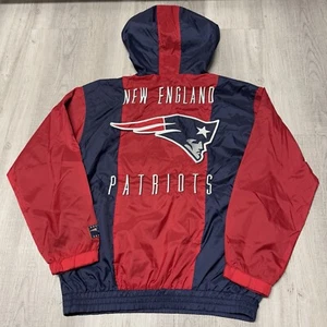 Vintage NFL New England Patriots Windbreaker Jacke Gr. Small blau/rot - Bild 1 von 8