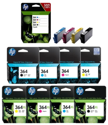 Original HP 364 HP364XL Tinte Patronen Multipack Druckerpatronen Desk Office Jet - Bild 1 von 4