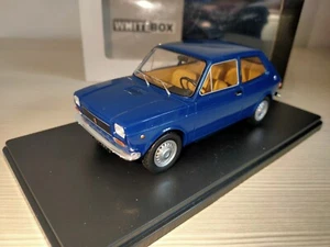 Fiat 127 1/24 Whitebox Perfetta In Scatola E Basetta Auto Vintage Fabbri - Foto 1 di 9