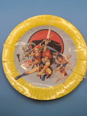 Vintage Thundercats set of 10 PARTY PLATES Incoarte NOS Lion-O Cheetara Panthro Cover