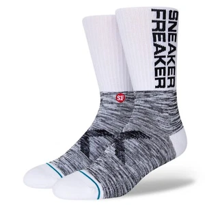 STANCE CASUAL 'SNEAKER FREAKER' CREW SOCKS White Large (9-12) - Picture 1 of 4