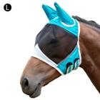 Fly mask with ear protection, nostril protection, warmblood horse fly hood DE I5