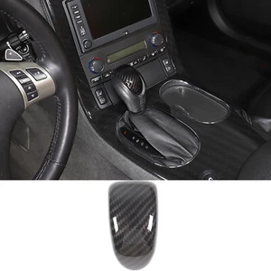 ABS Carbon Car Center Gear Shifter Knob Cover Trim For Corvette C6 Z06 2005-2013 - Bild 1 von 11