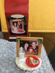 Punze "Thank You Santa" Fotohalter Ornament 1996 - Bild 1 von 8