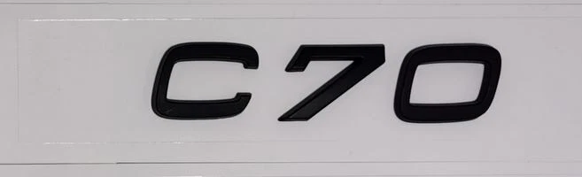 Pegatina emblema maletero maletero maletero VOLVO C70 letra insignia negro brillante Foto 1 de 1