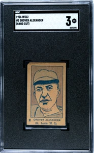 1926 W512 (W512) Grover Alexander #2 SGC 3 - Picture 1 of 2