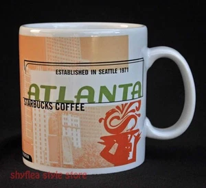 Atlanta Collage Series Coffee Mug Cup 1999 Starbucks Fox Theatre Peachtree St - Picture 1 of 5