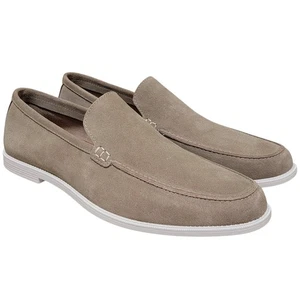 Steve Madden Men Remmie Moc Toe Slip On Loafers Size US 11.5M Sand Beige Suede - Picture 1 of 4