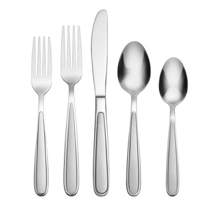 Jordan 20 Piece Everyday, Service for 4 Flatware, 10.4 inches, Silverware Set - Picture 1 of 6
