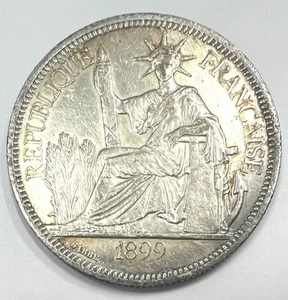 Pièce 1 Piastre 1899 Indochine Argent REF81982 - Bild 1 von 4