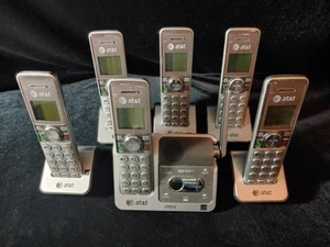 REDUCED! AT&T CL82401 6 Handset Cordless Phone Answering System Caller ID - Picture 1 of 2