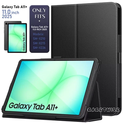 Leather Magnetic Smart Flip Case for Samsung Galaxy Tab A11 Plus 11 Inch 2025 - Image 1 of 4