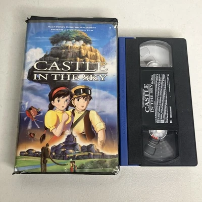 Castle in the Sky VHS Disney Wide Black Clamshell 1986 Studio Ghibli Movie Vtg — 第 1/4 张图片