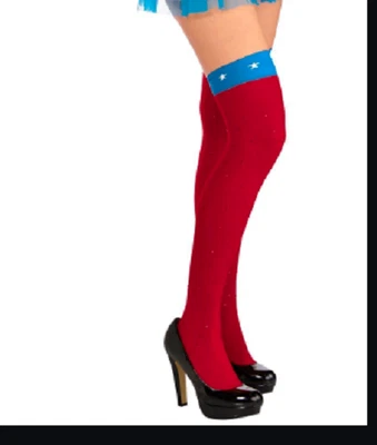 Marvel Captain America Thigh Highs / American Dream Thigh Highs - Adult OSFM NEW - Image 1 of 4