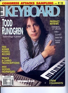 KEYBOARD magazine November 1987 Todd Rundgren cover - Picture 1 of 1