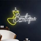 Boutique geschrieben und geformt Neonlicht Textil Boutique Store Wand Kunst...