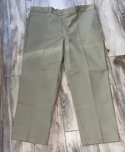 Dickies 874 Original Fit Work Pants Khaki Men’s 44x28 Tan Workwear Uniform - Picture 1 of 18