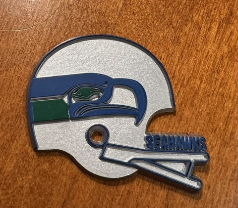 NFL Vintage SEATTLE SEAHAWKS Old RUBBER Football FRIDGE MAGNET Standings Board Cover