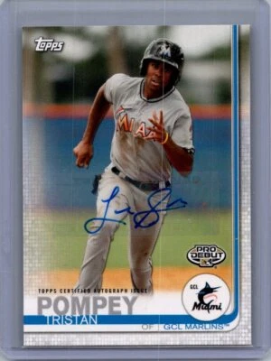 2019 Topps Pro Debut #174 Tristan Pompey Autographs - Image 1 of 2