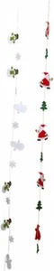 Small Foot Snowman and Father Christmas Felt Garland - Picture 1 of 1