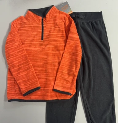 Boys Size 6 Active Quarter Zip Long Sleeve Pullover & Jogger Pants Set Outfit - Image 1 of 4