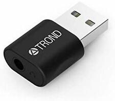 TROND External USB Audio Adapter Sound Card With One 3.5mm AUX TRRS Jack for
