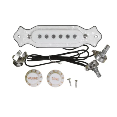 Акустическая гитара Soundhole магнитный звукосниматель пассивный с Power Jack звукосниматель белый - Изображение 1 из 4