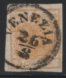 ANTICHI STATI LOMBARDO -VENETO 5 CENT ARANCIO RIF 2483 - Foto 1 di 2