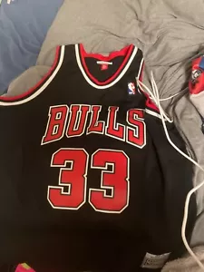 black and red scotty pippen jersey Mitchell &Ness - Picture 1 of 1