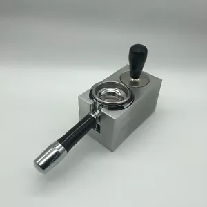 Tamperstation Alu geschliffen Siebträger BFC LAMARZOCCO ECM ROCKET E61 Geschenk - Bild 1 von 5