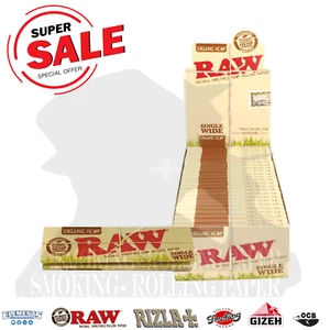 Cartine Raw Organig Hemp Corte In Canapa Wide Regular Scatola 50 Libretti - Photo 1 sur 2