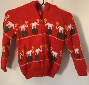 Solanah Womens Ugly Christmas Sweater Elephants Refer To Measurements Small - Picture 1 of 6