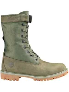 Timberland Mixed Media Gaitor Boot # TB0A28WJ Olive Gum Bottom Hombres Talla 13 - Imagen 1 de 5