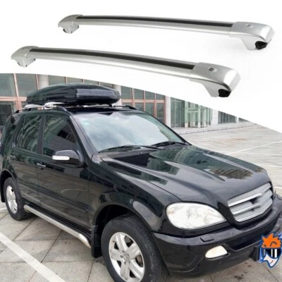 2PCS Cross Bar Fits For Mercedes Benz ML 320 W163 1998-2005  Roof Rail Luggage - Imagem 1 de 4