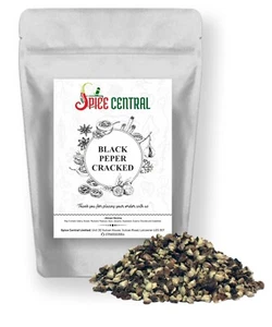Black Pepper Freshly Coarse Crushed Cracked Black Peppercorns - Free Postage - Picture 1 of 1
