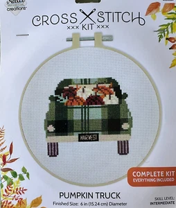 Pumpkin Truck Kreuzstich Komplettset Needle Creations 22 - Bild 1 von 3