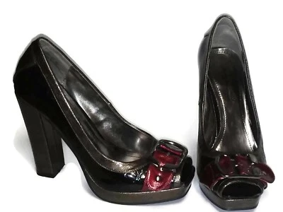 Anne Michelle Womens Peep Toe Buckle Platform Heels Shoes Size 5.5    S5 - Image 1 of 4
