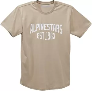 ALPINESTARS ARCHED PREMIUM TEE KHAKI LARGE - Picture 1 of 1