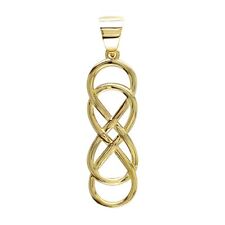 Large Double Infinity Symbol Charm, Best Friends Forever Charm, Sisters Charm, 1