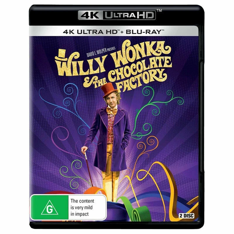 Willy Wonka and The Chocolate Factory (4K UHD Blu-Ray) NEW - Image 1 of 1